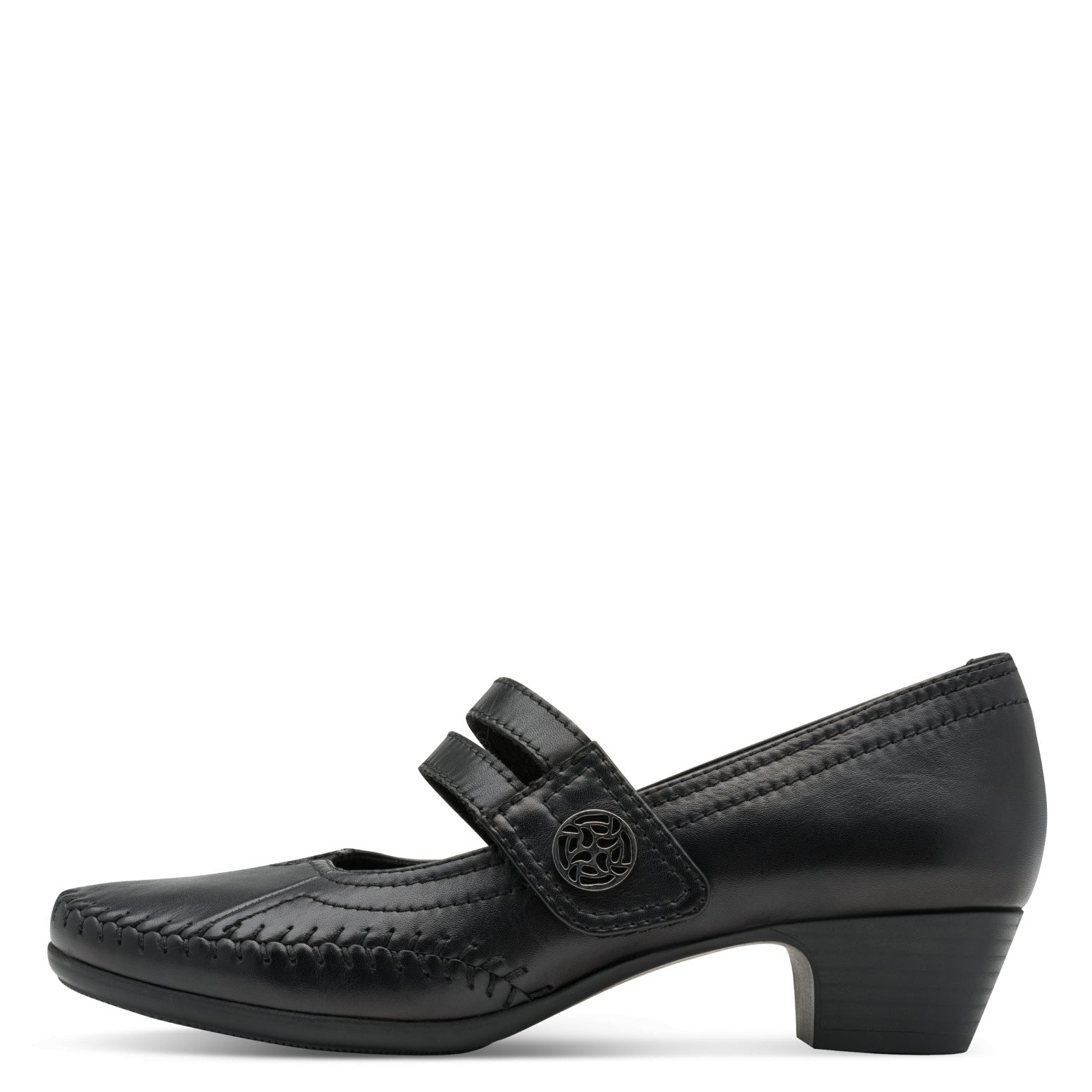 Nadia Black Court Shoe