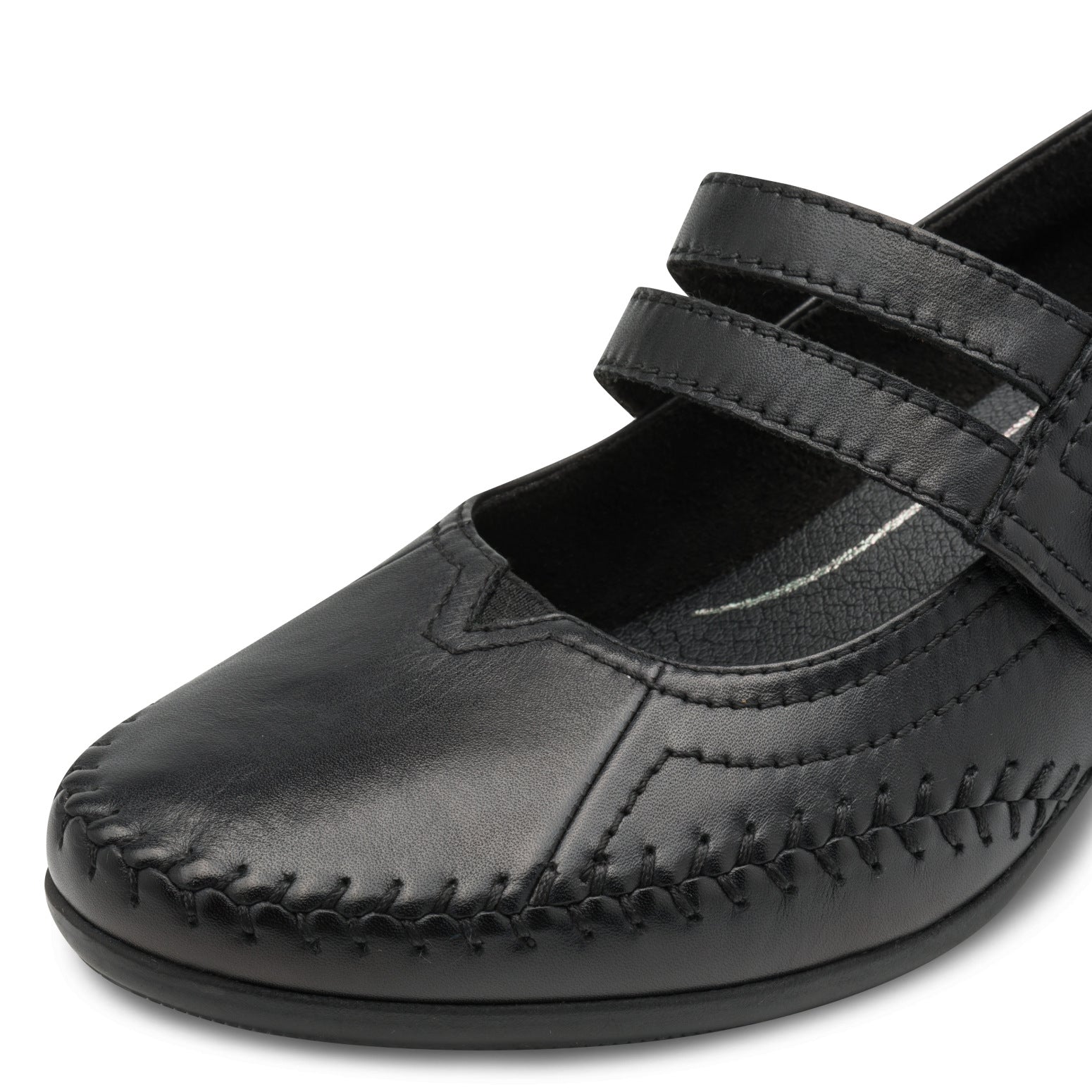 Nadia Black Court Shoe