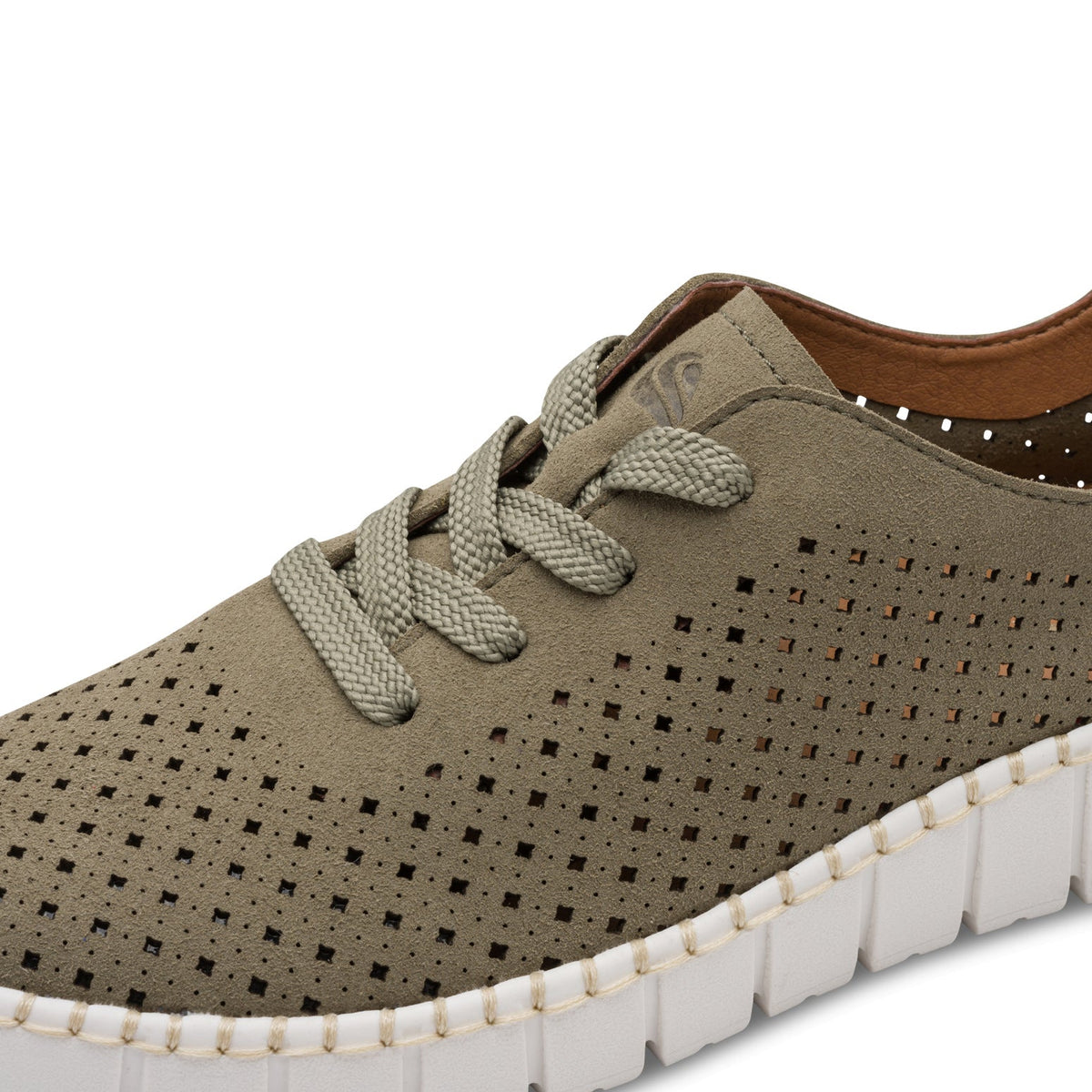 Renata Olive Lace-up Sneaker