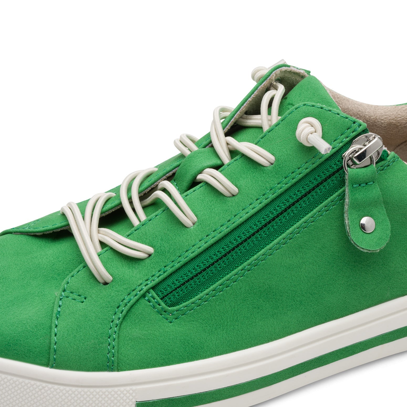 Estelle Green Lace-up Sneaker