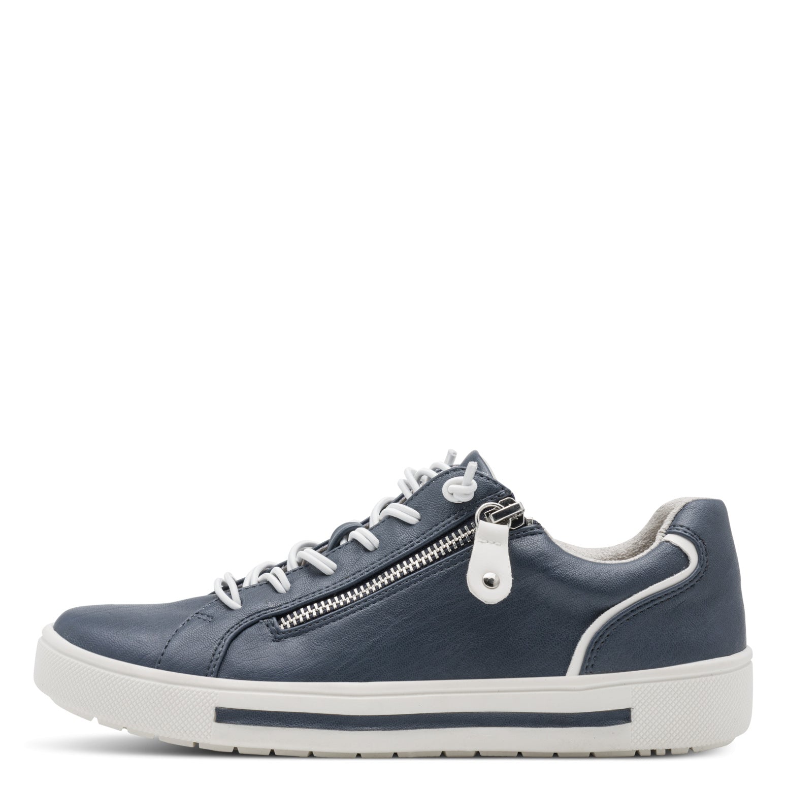 Estelle Navy Lace-up Sneaker