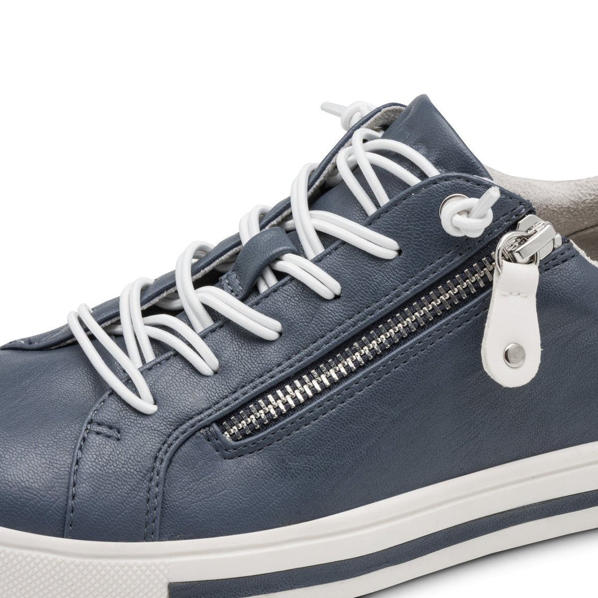Estelle Navy Lace-up Sneaker