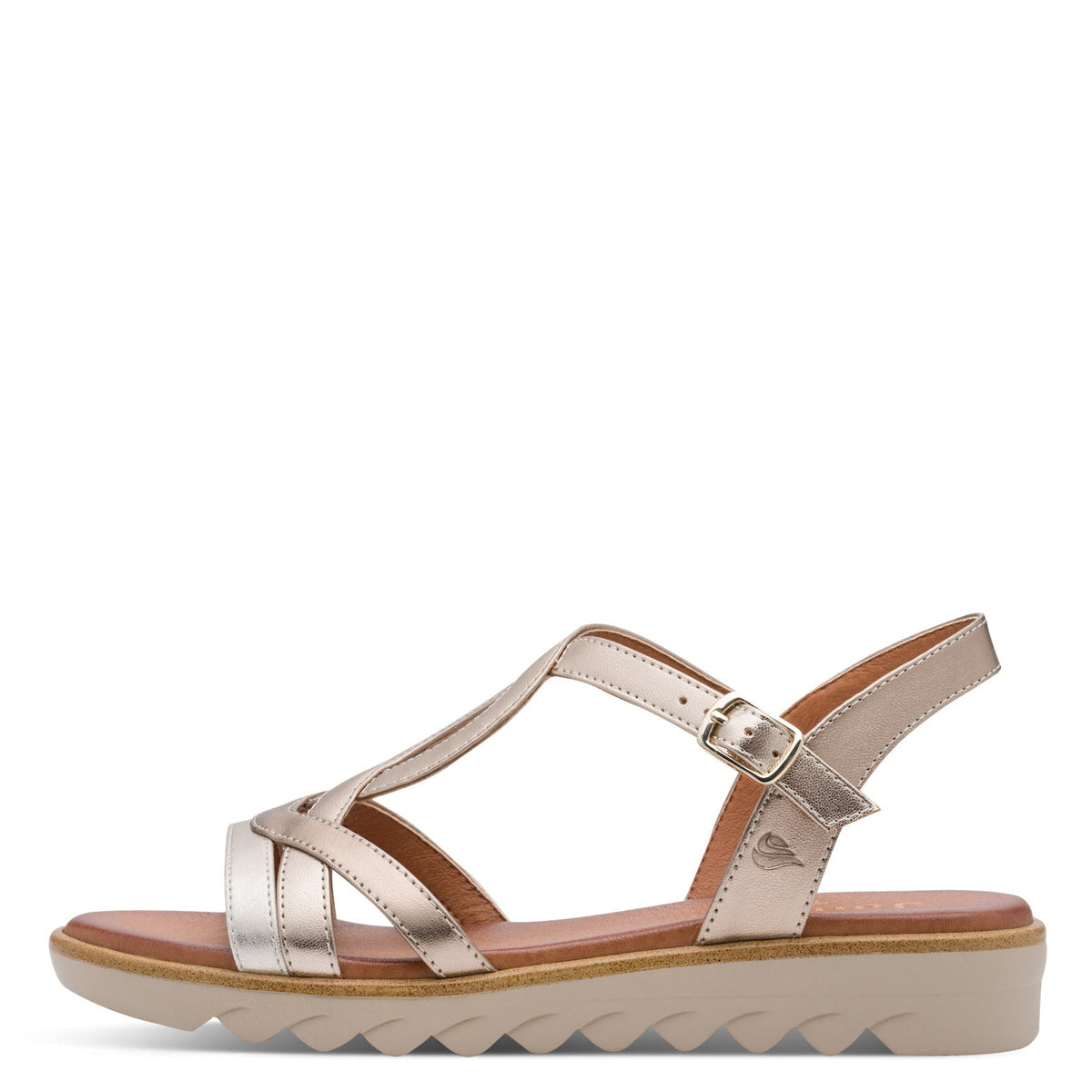 Verena Metallic Combo Sandal