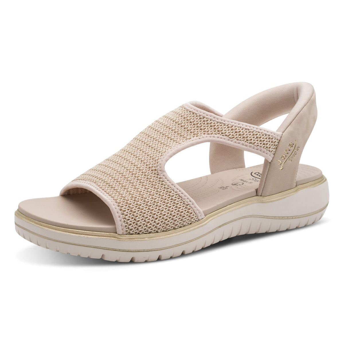Genevieve Beige/Gold Sandal