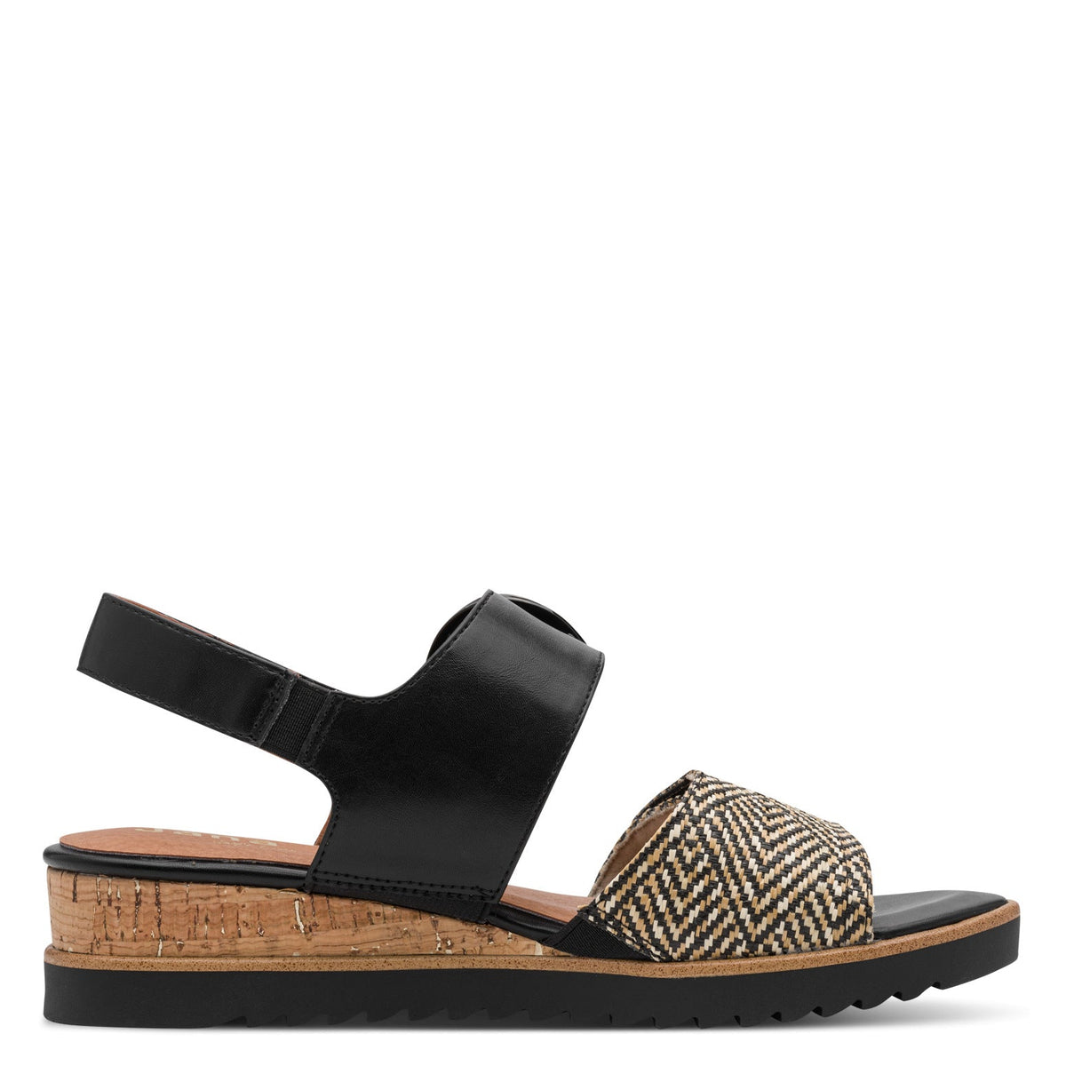 Helena Black/Nature Sandal