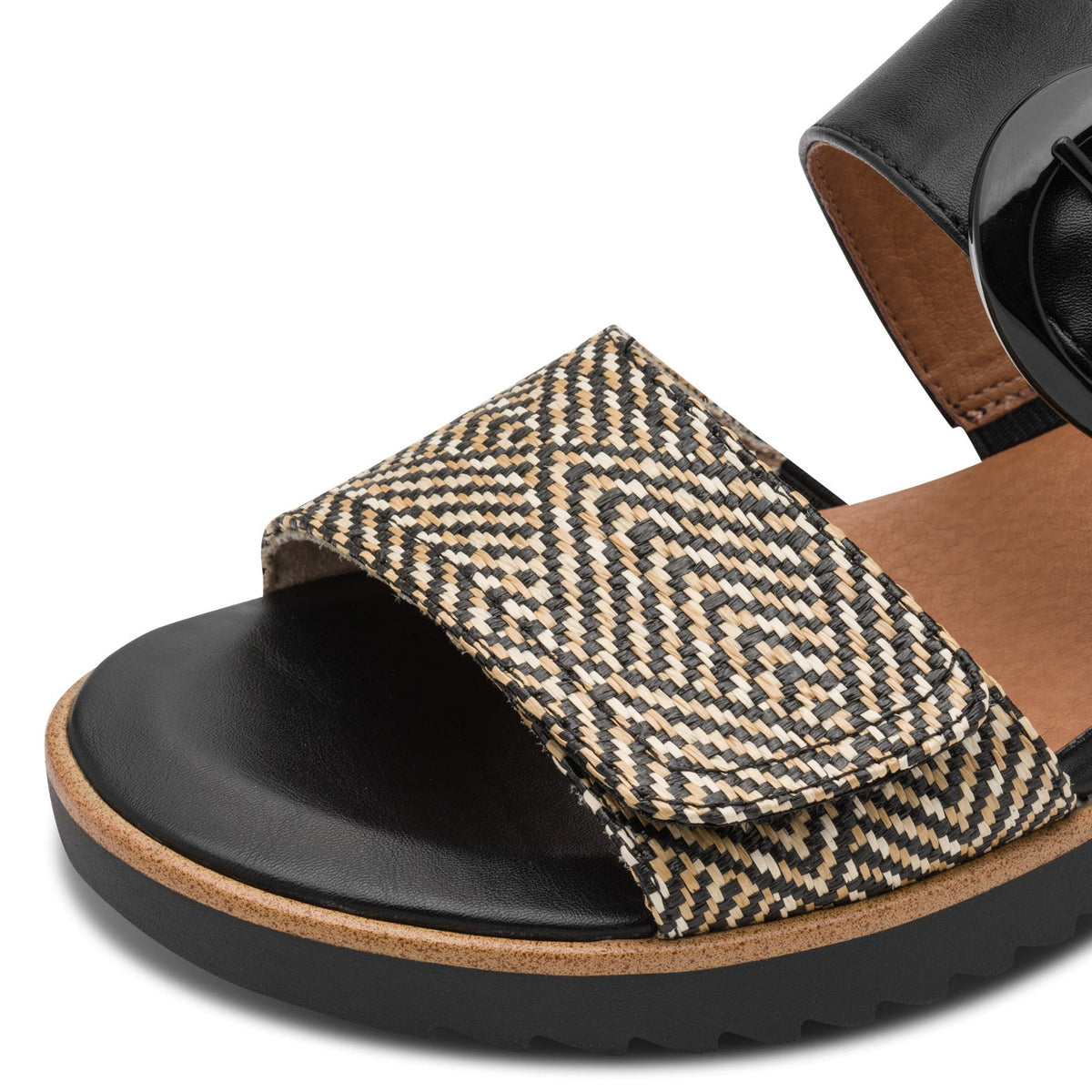 Helena Black/Nature Sandal