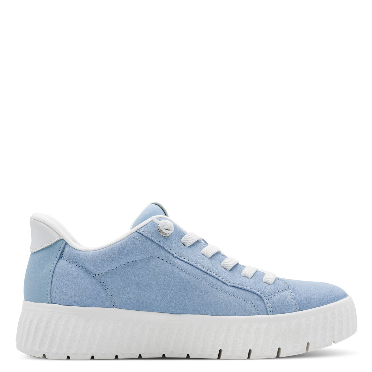 Sabine Light Blue Suede Lace-up Sneaker
