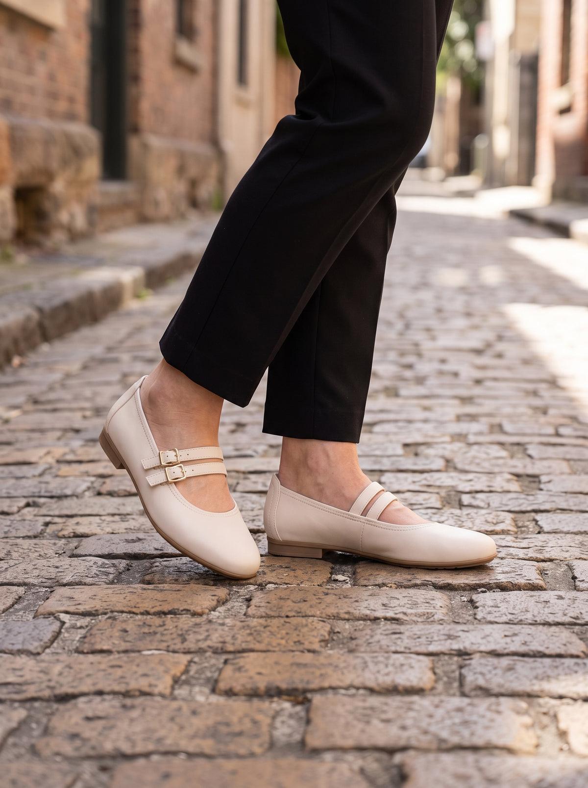 Amara Beige — Ballet Flat