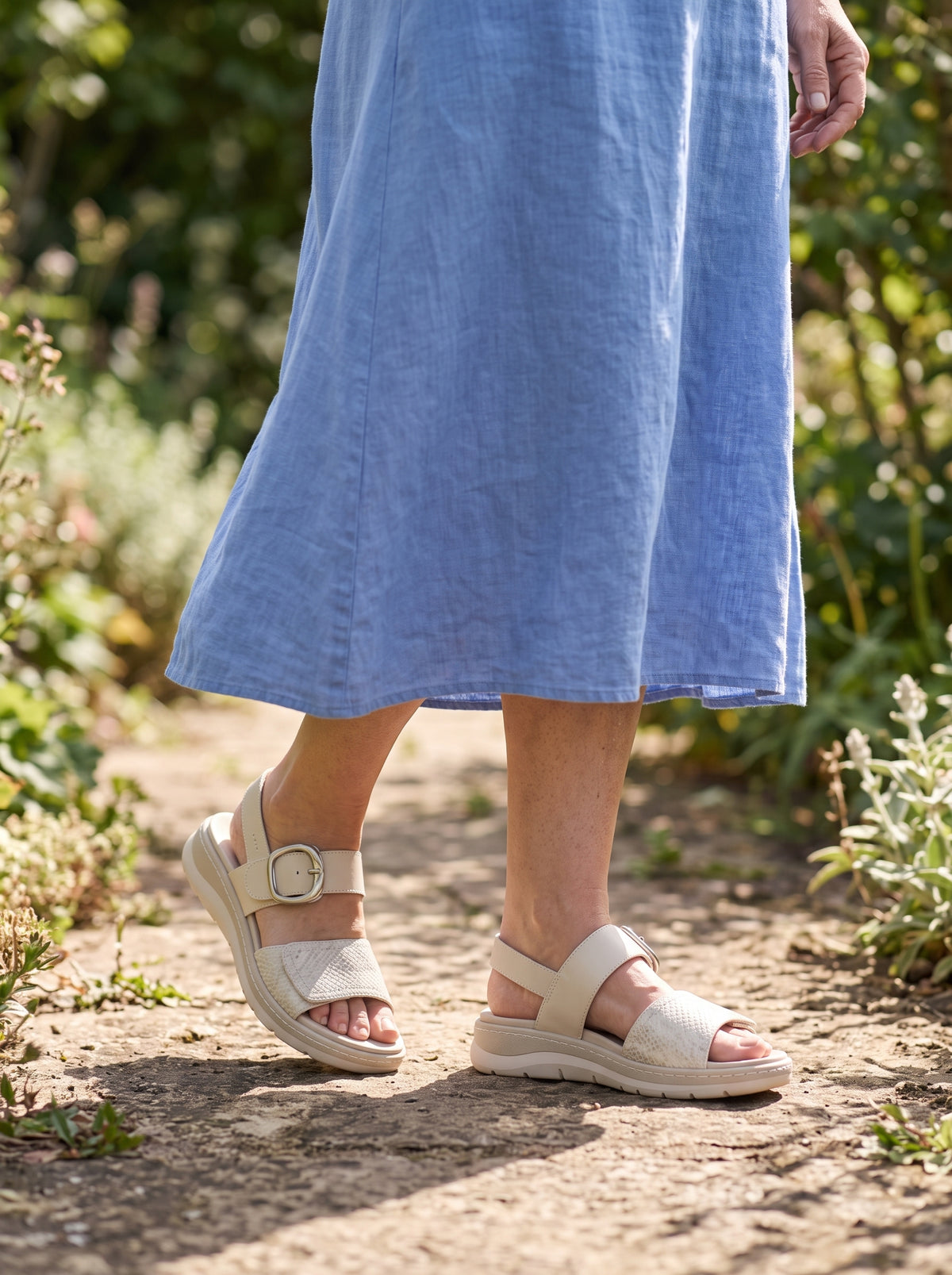 Amelie Ivory Combo — Sandal