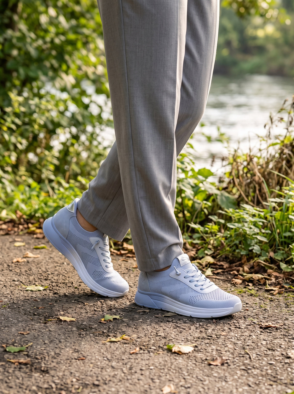 Lena Denim — Lace-up Sneaker