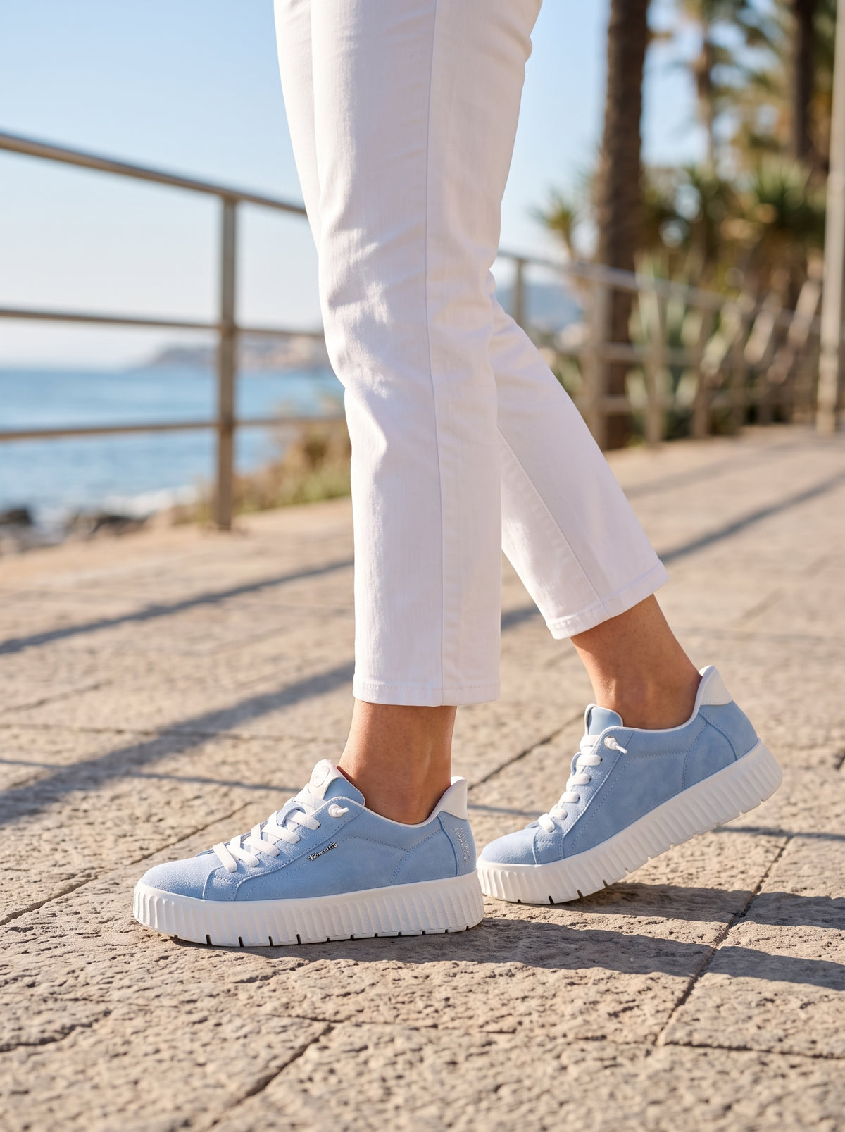 Sabine Light Blue Suede — Step In Casual