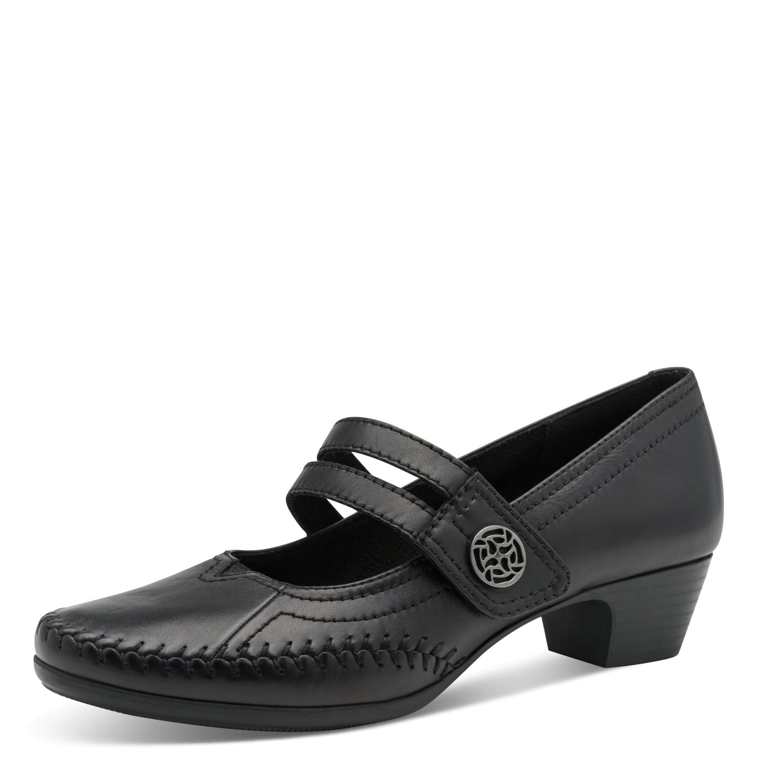 Nadia Black Court Shoe