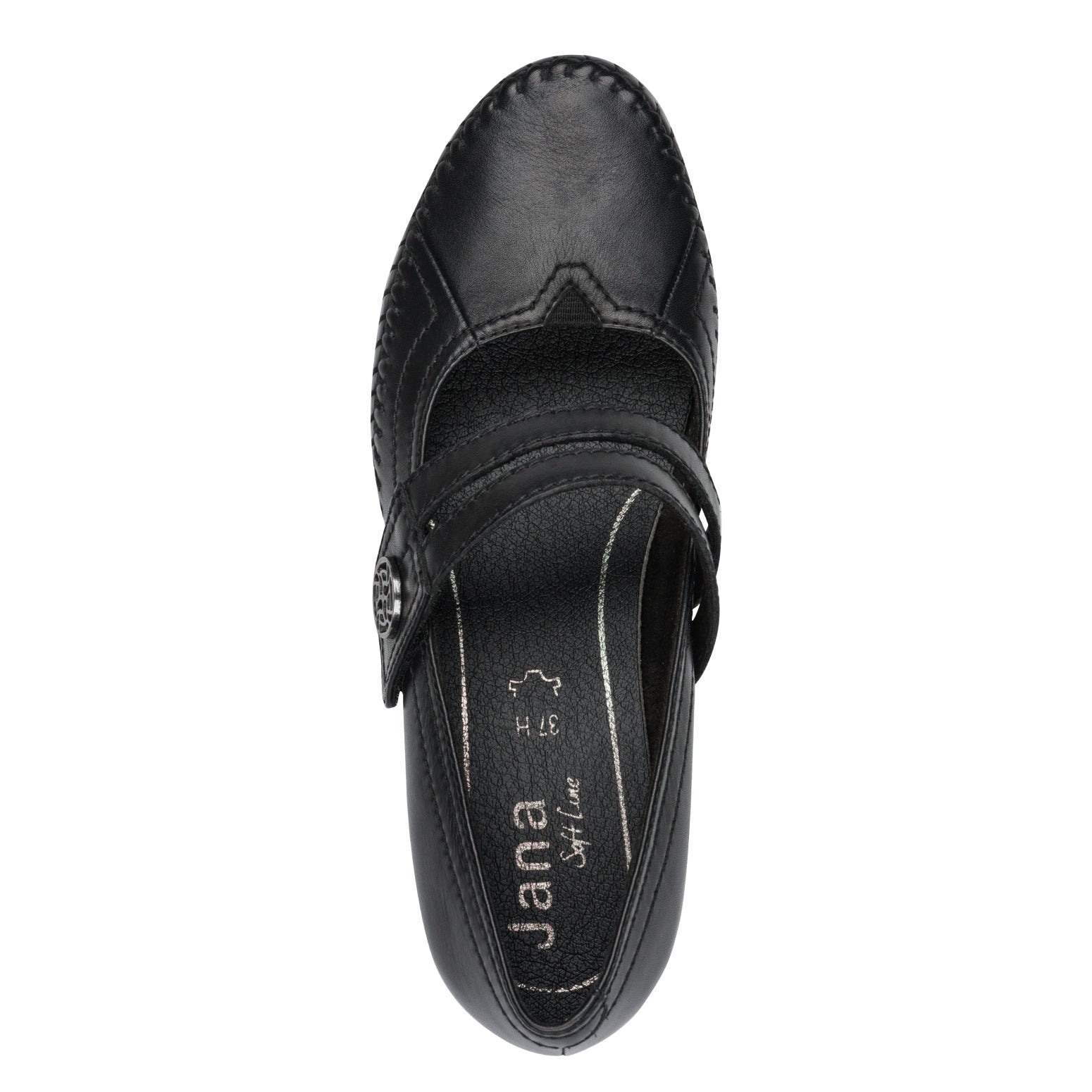 Nadia Black Court Shoe