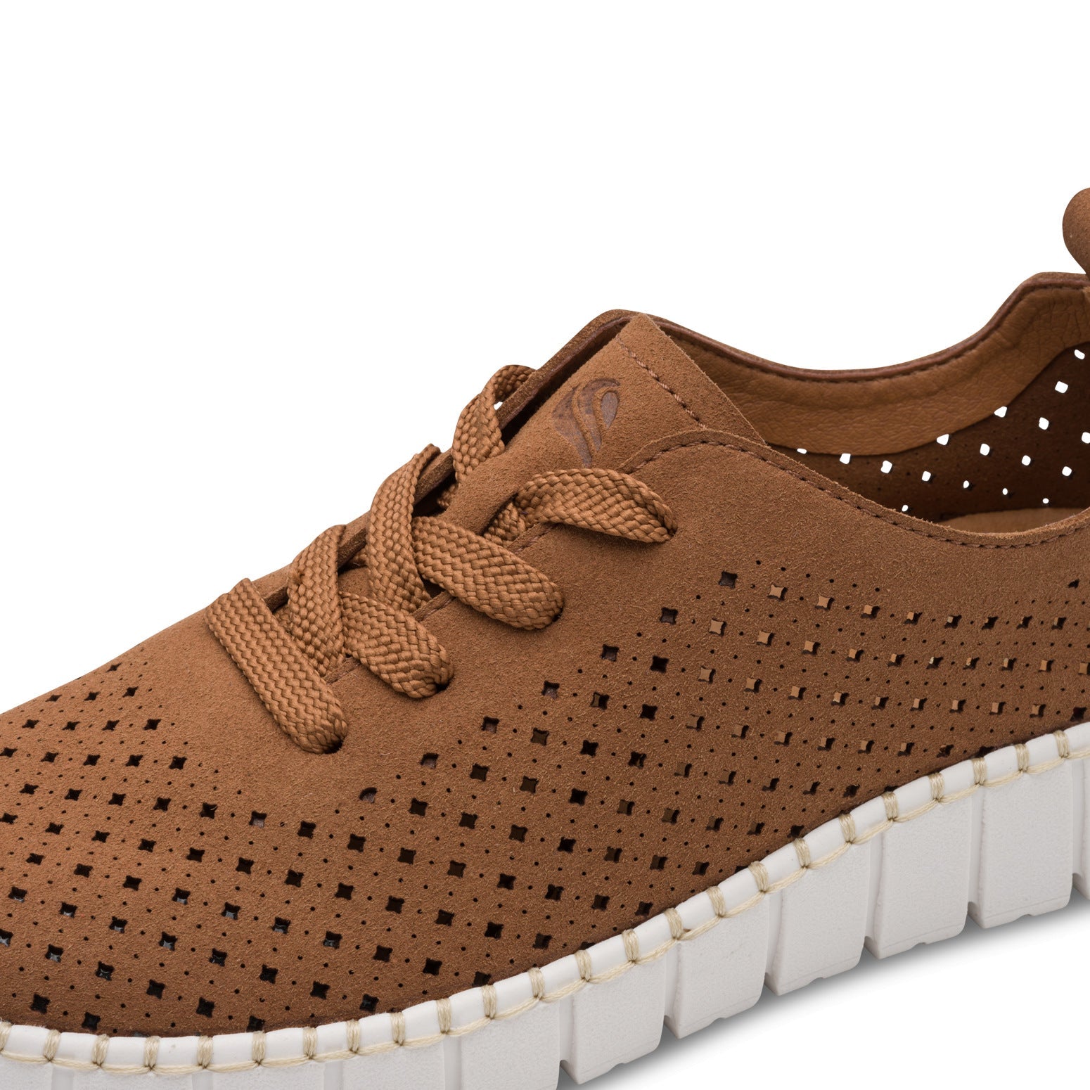 Renata Cognac Lace-up Sneaker