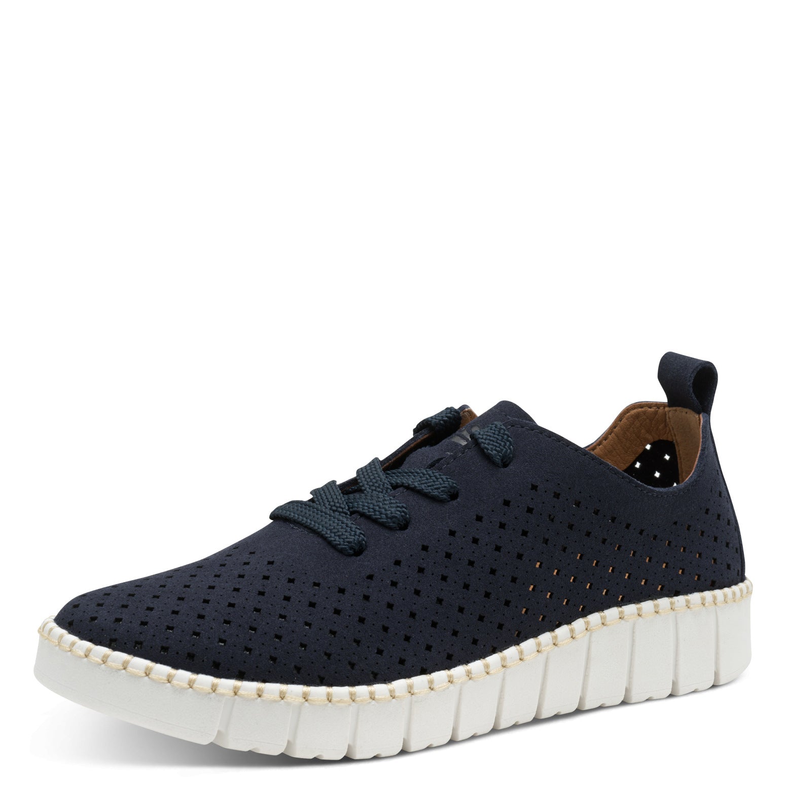 Renata Navy Lace-up Sneaker