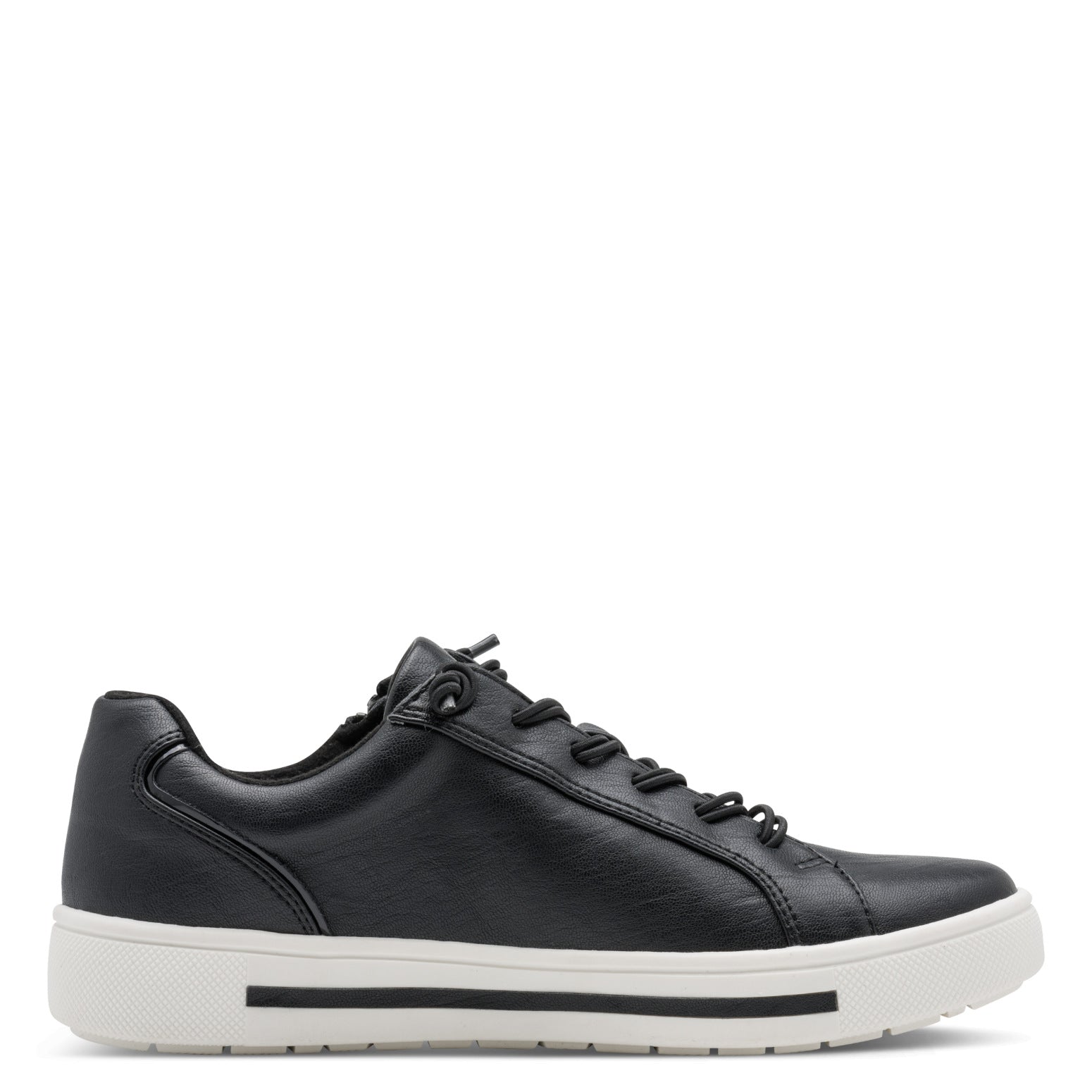 Estelle Black Lace-up Sneaker