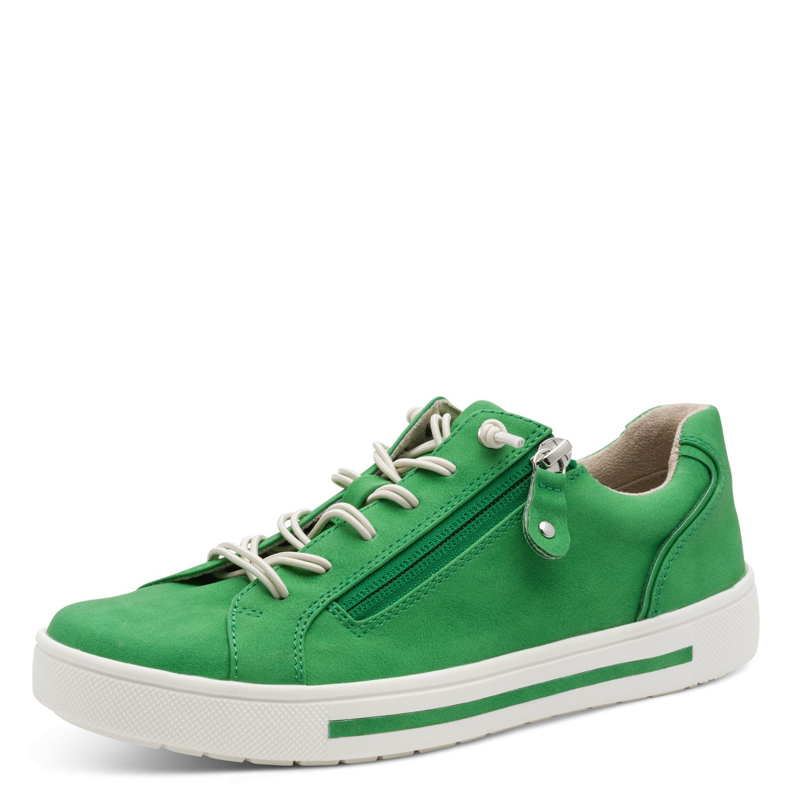 Estelle Green Lace-up Sneaker