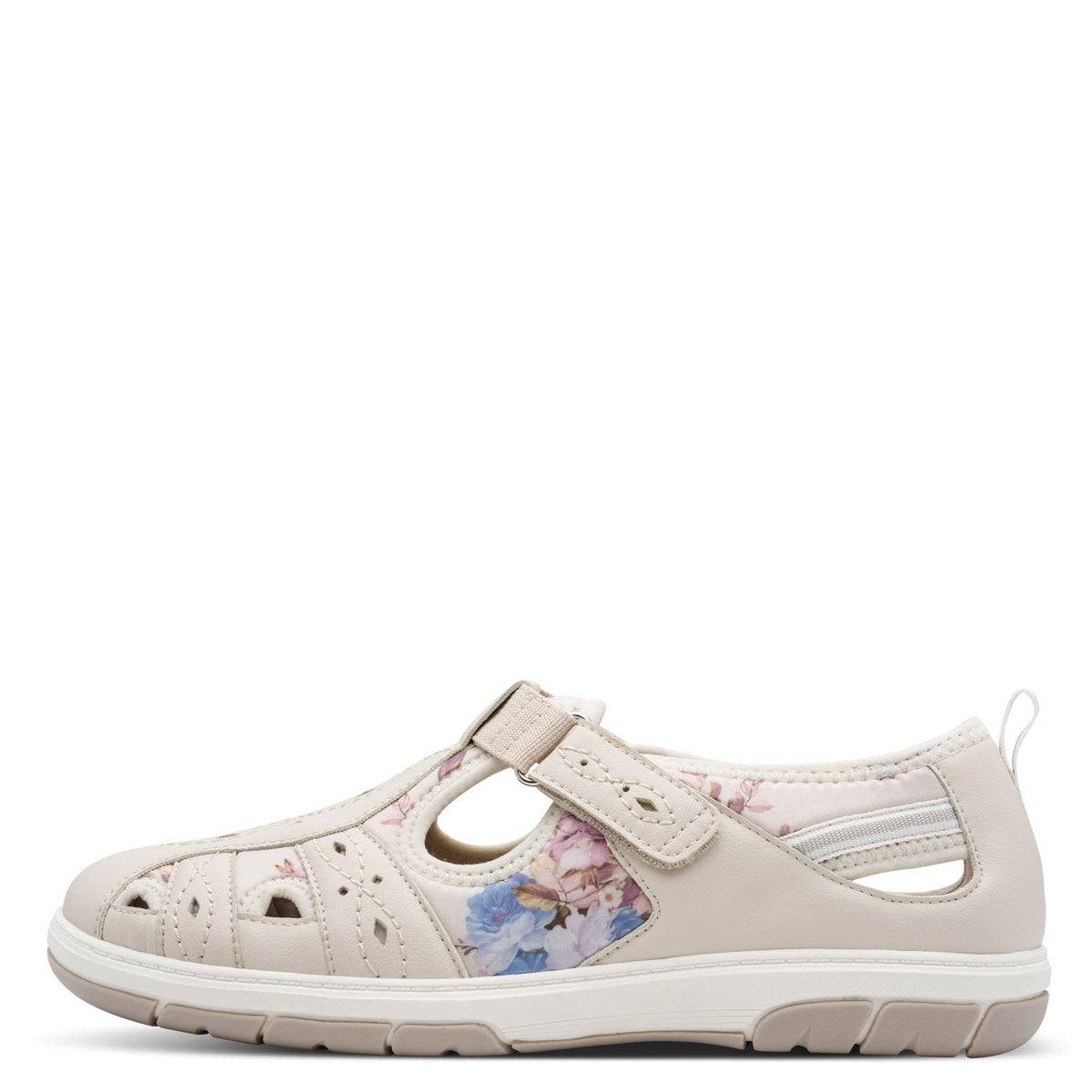 Giselle Beige Multi Lace-up Sneaker