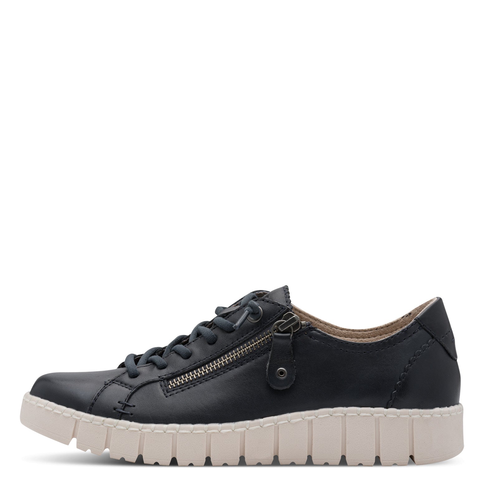 Ines Navy Lace-up Sneaker