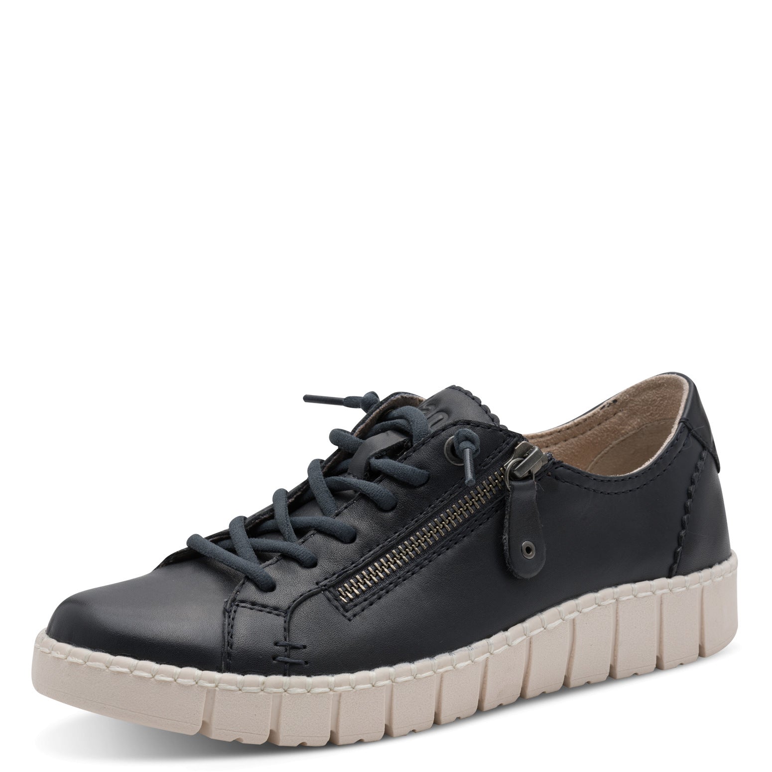 Ines Navy Lace-up Sneaker