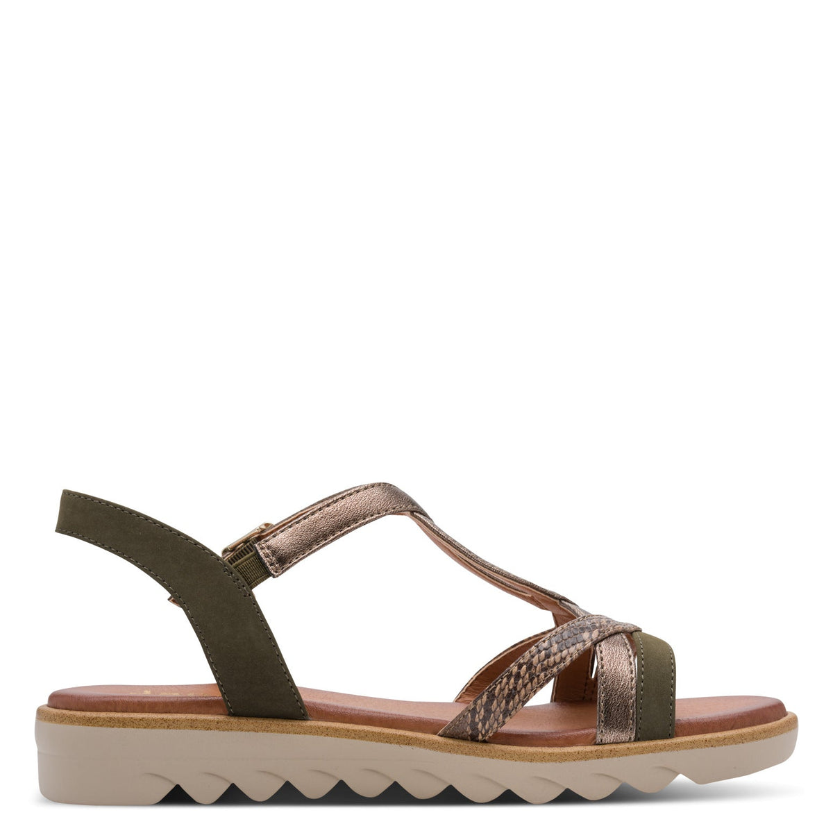 Verena Olive Combo Sandal