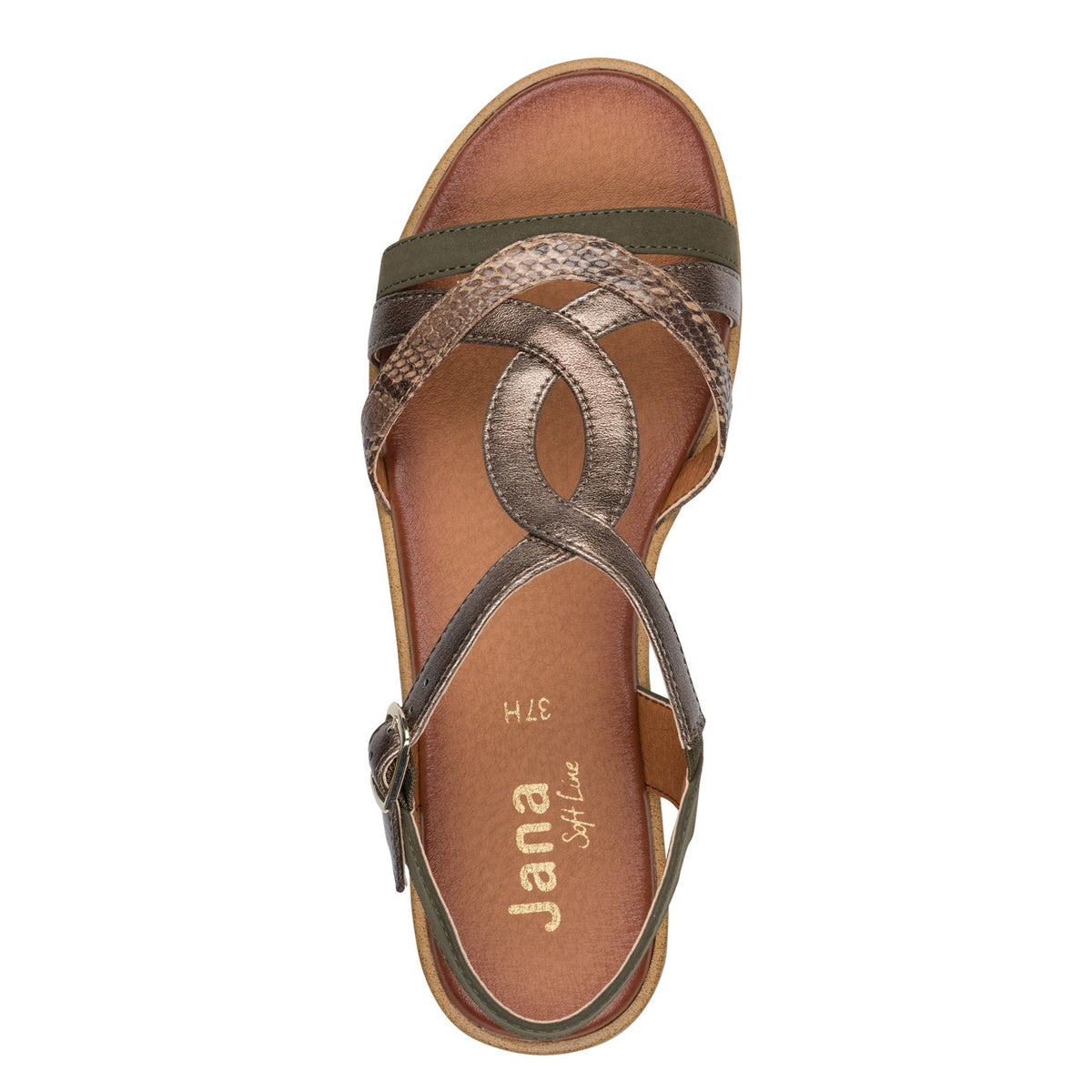 Verena Olive Combo Sandal