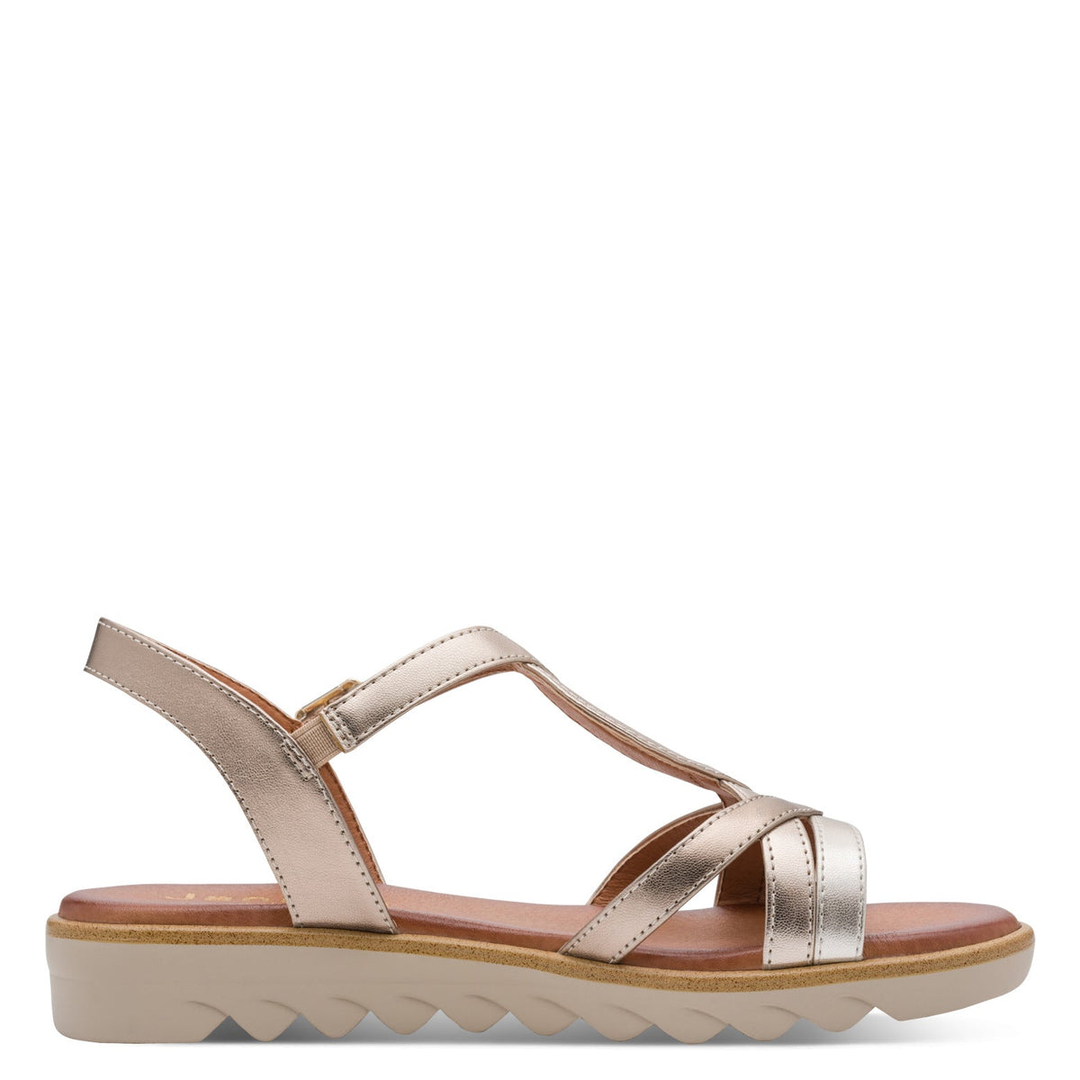 Verena Metallic Combo Sandal