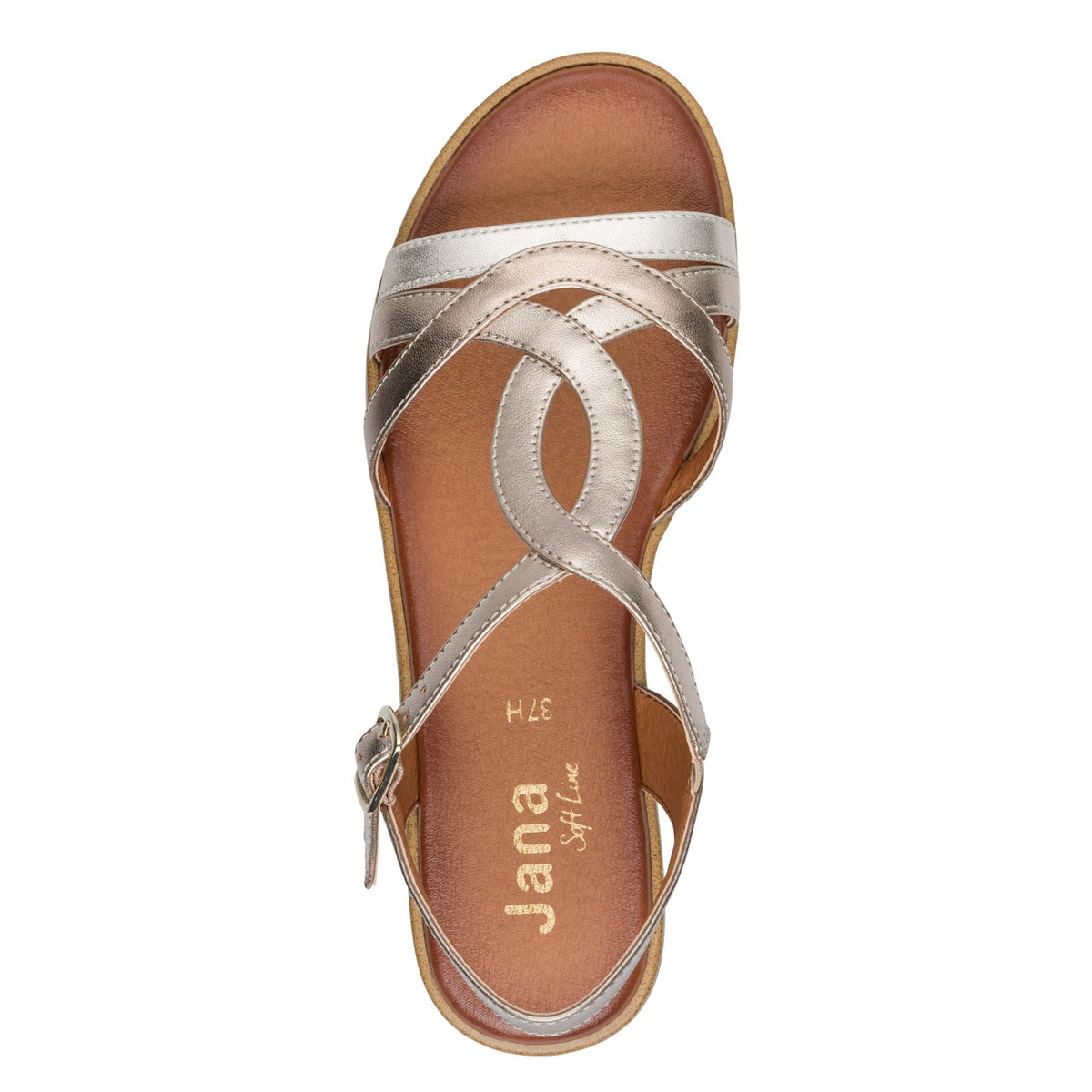 Verena Metallic Combo Sandal