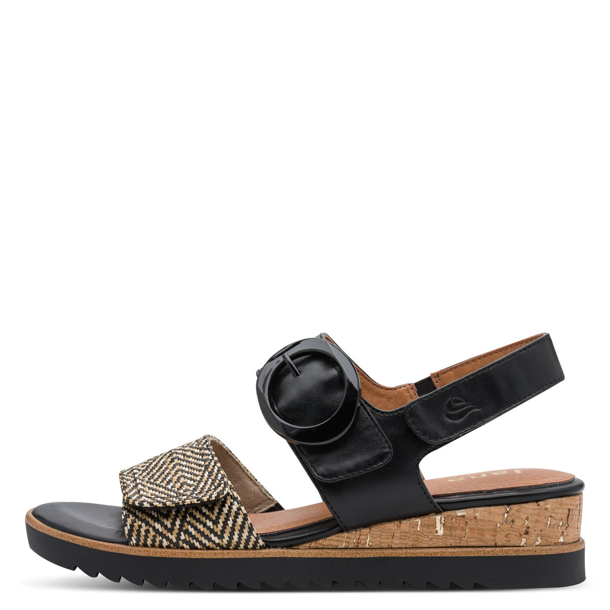 Helena Black/Nature Sandal