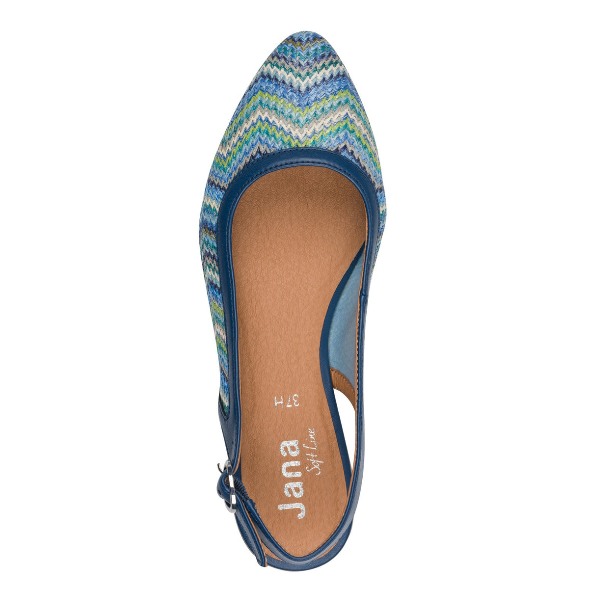Isolde Denim Multi Slingback