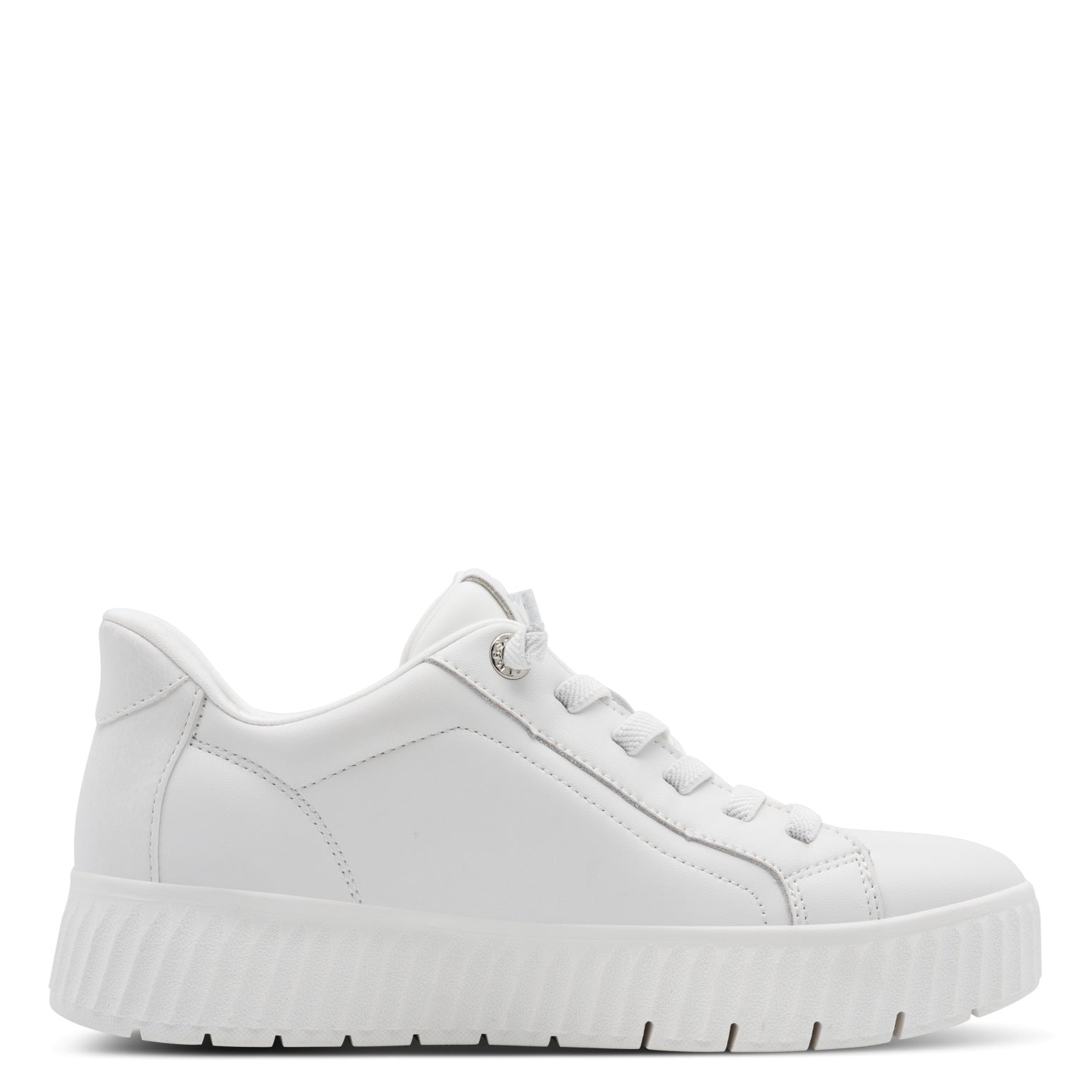 Sabine White Lace-up Sneaker