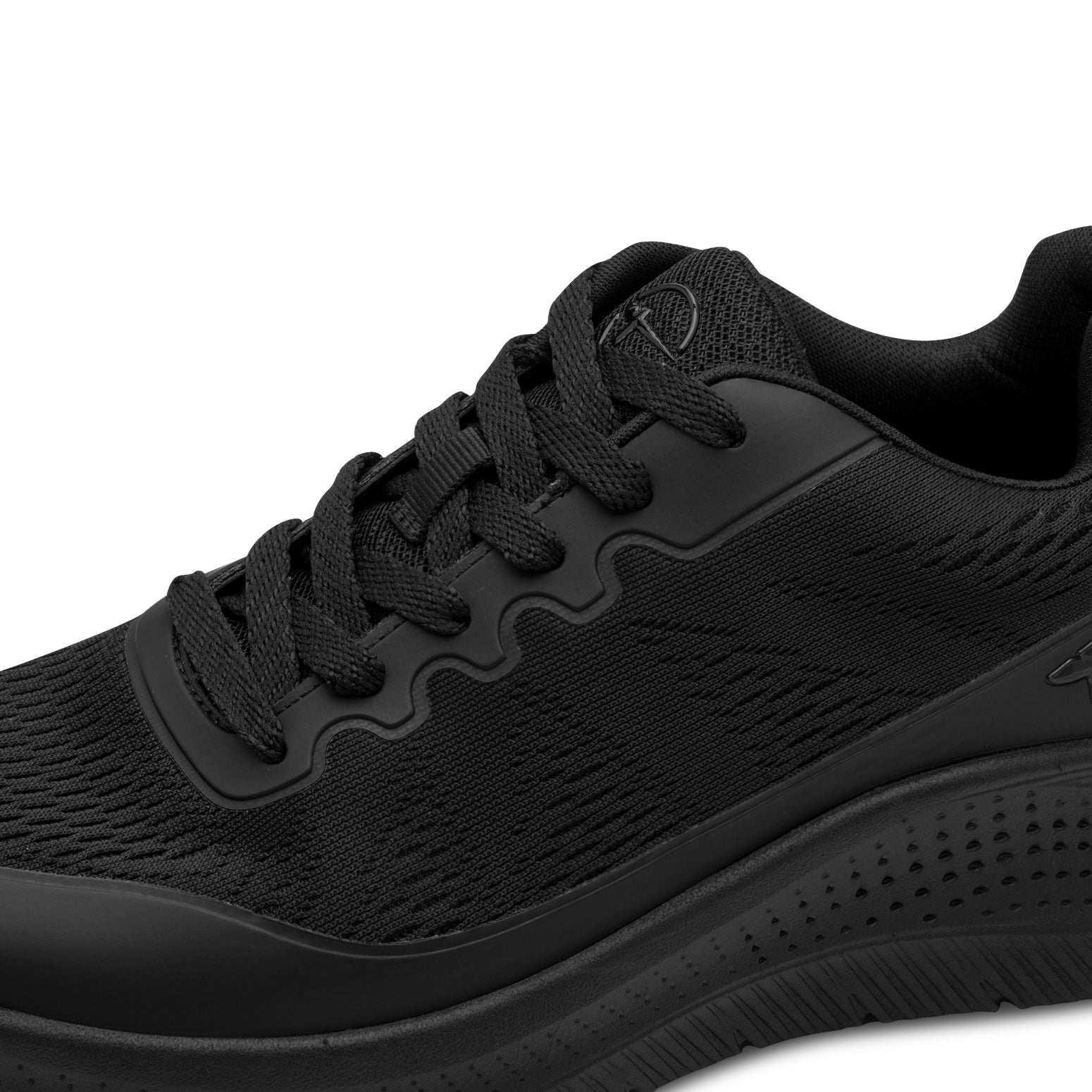 Nadine Black Uni Lace-up Sneaker