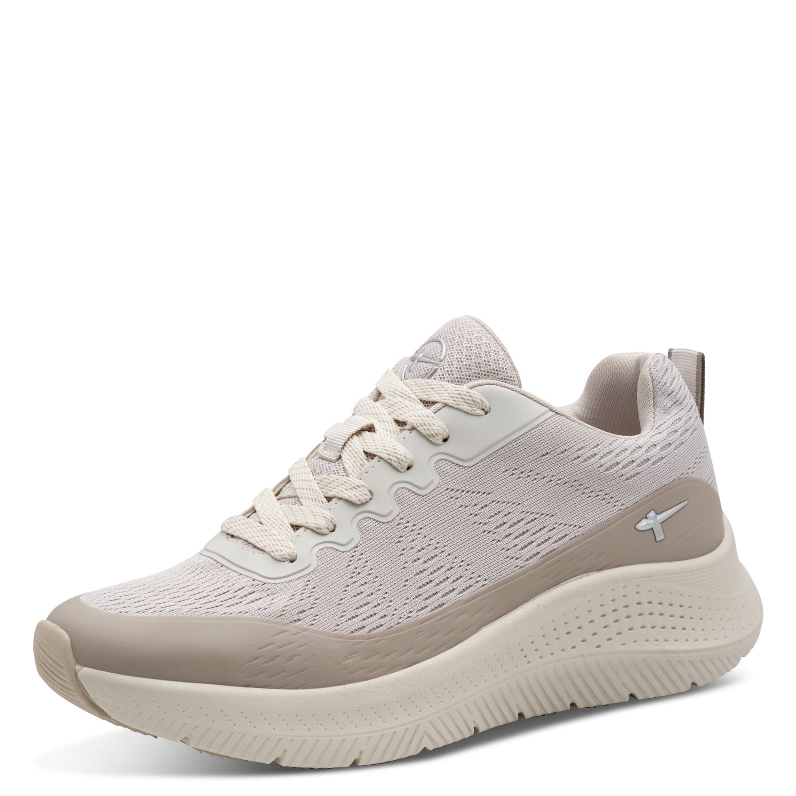 Nadine Beige Lace-up Sneaker