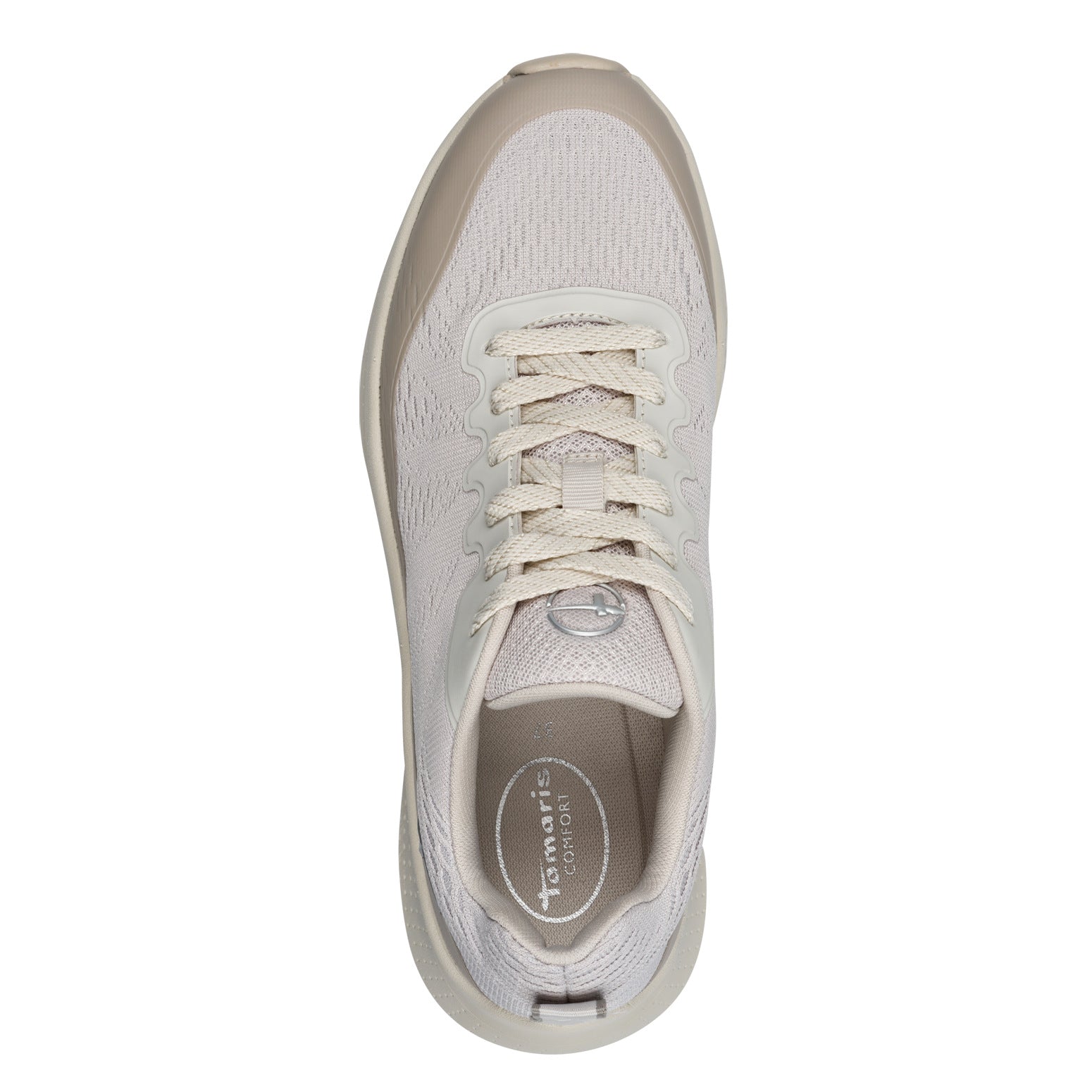Nadine Beige Lace-up Sneaker