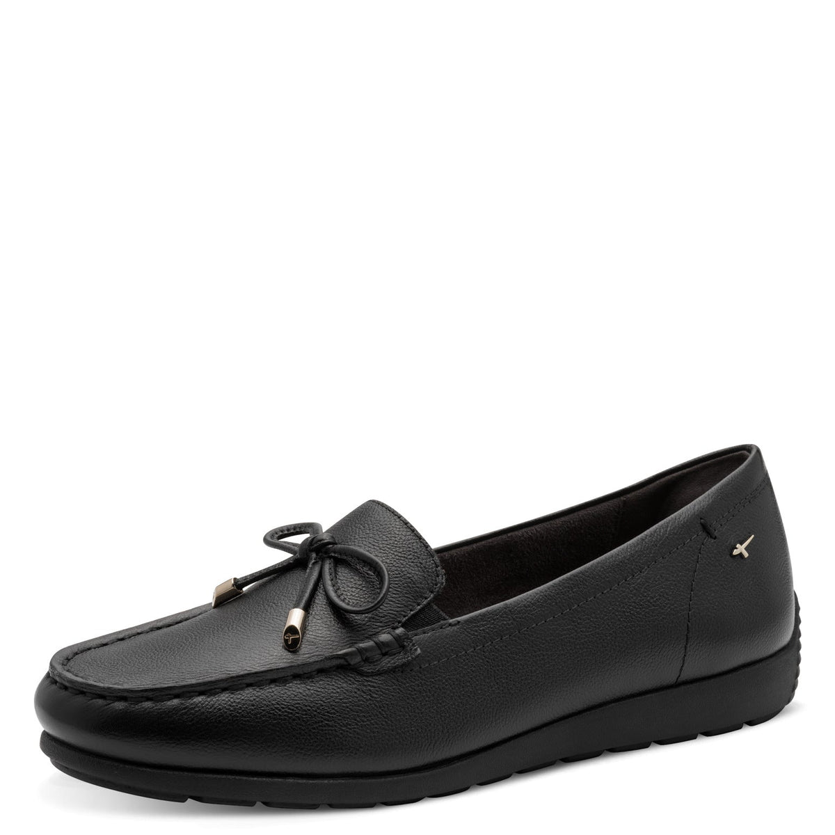 Romy Black Nappa Slip-on