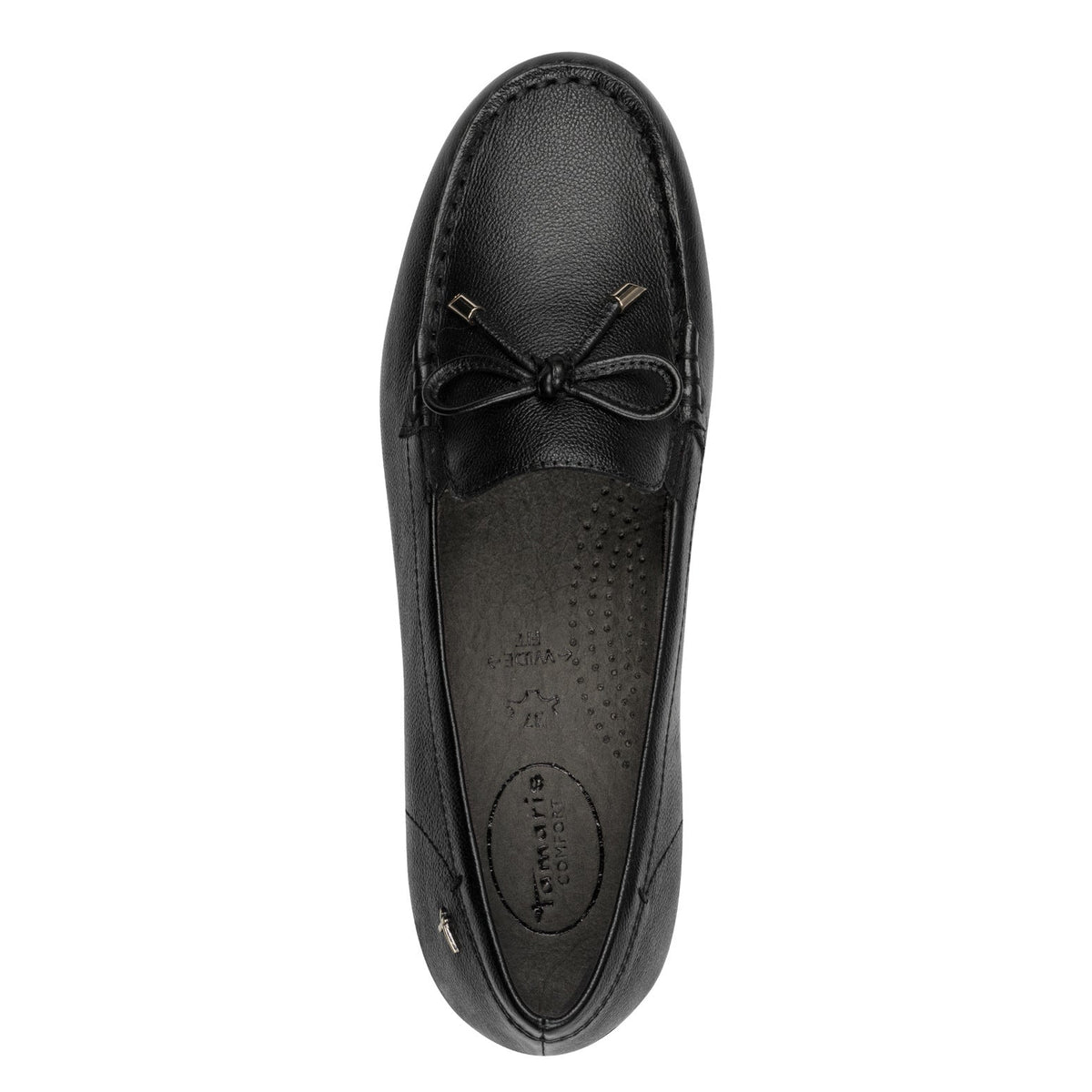 Romy Black Nappa Slip-on