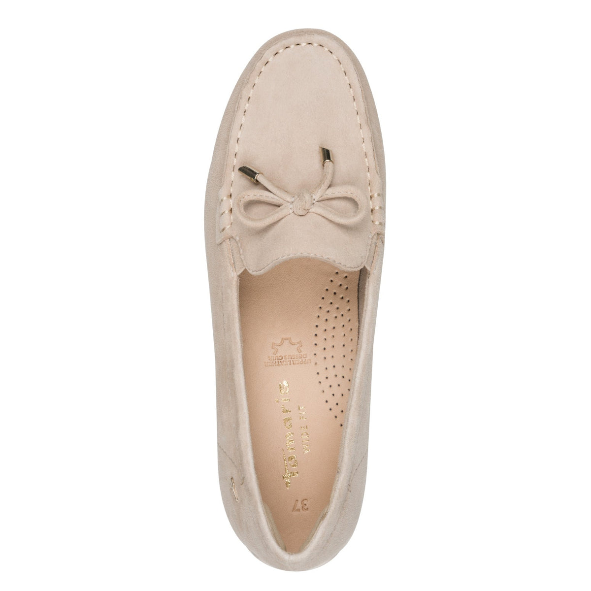 Romy Beige Suede Slip-on
