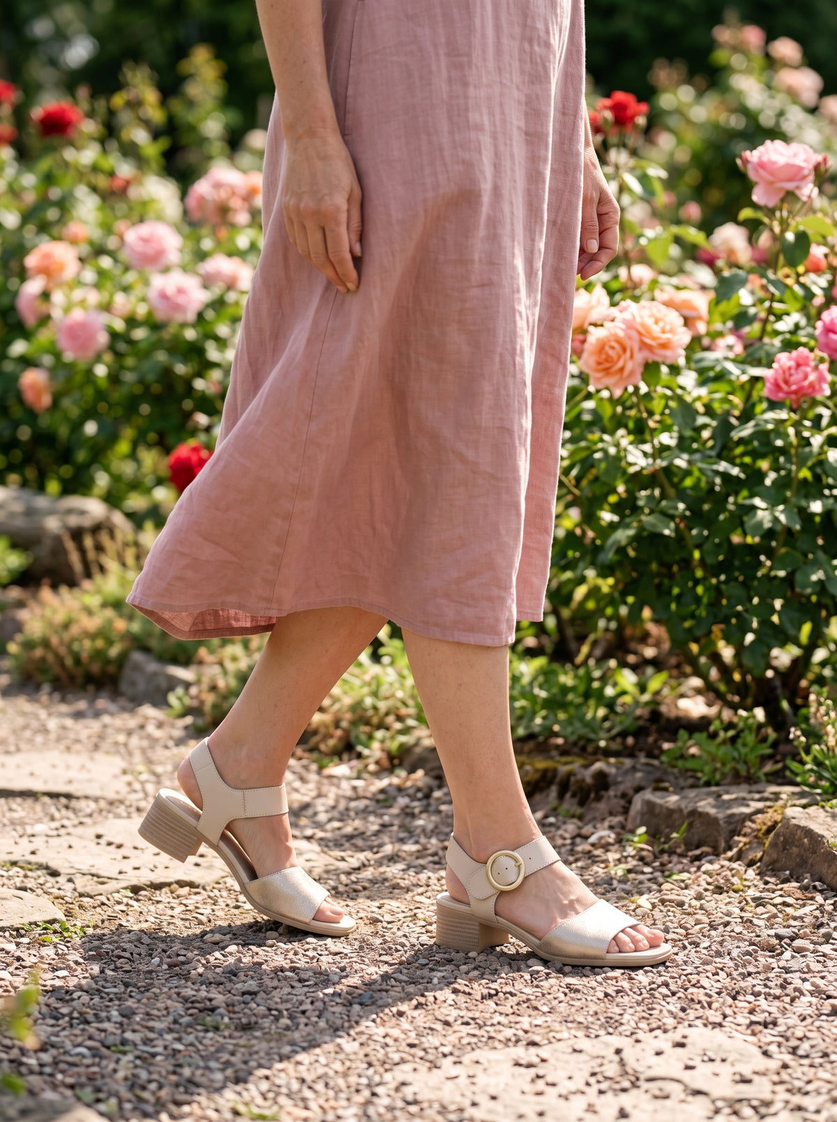Brigitte Ivory Combo — Sandal