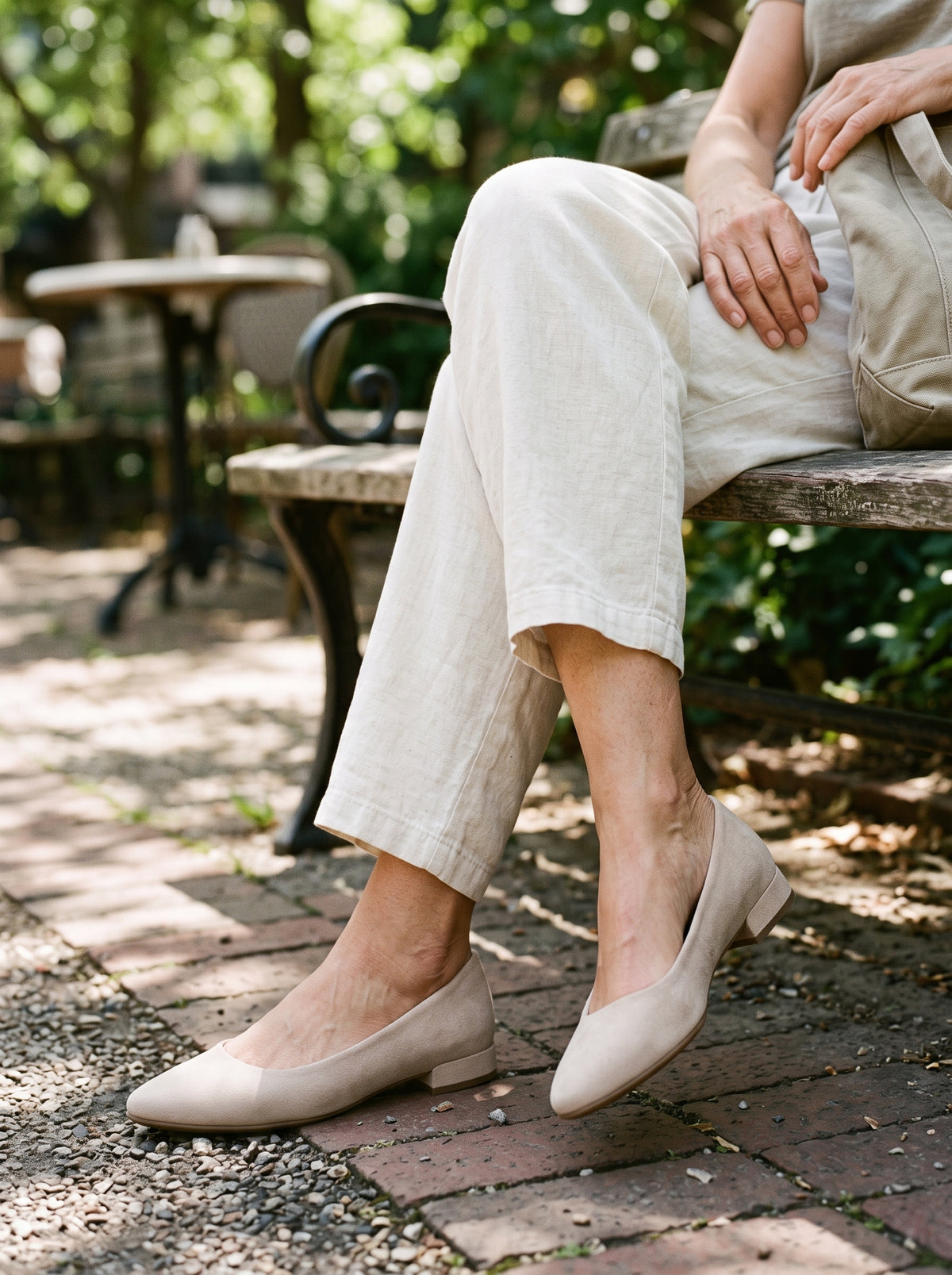 Elodie Beige — Ballet Flat