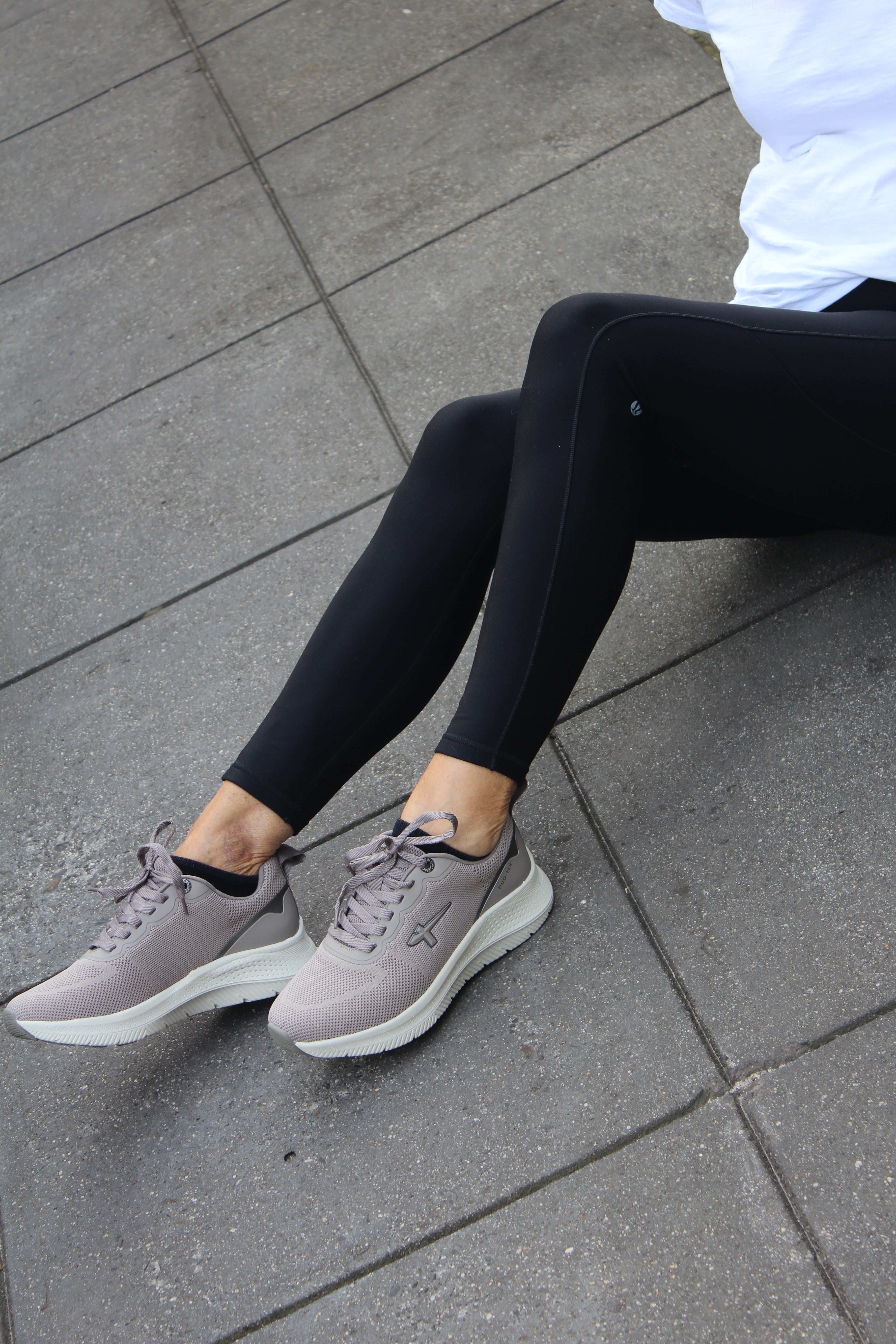 Solveig Taupe — Tamaris All-Weather Sneaker | Wide Fit