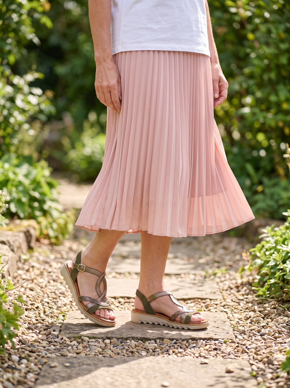 Verena Olive Combo — Sandal